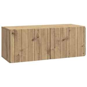 vidaXL Oglindă TV montată pe perete Stejar Artizanal 78, 5 x 31 x 30 cm imagine