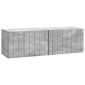 vidaXL Oglindă TV montată pe perete Gri Beton 98 x 31 x 30 cm imagine