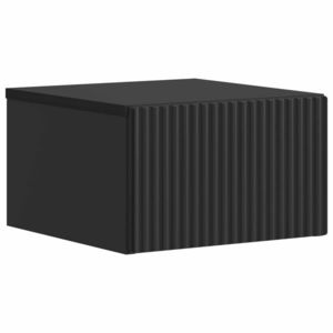 vidaXL Dulap de noapte suspendat cu sertar Negru 33 x 34, 5 x 20 cm imagine