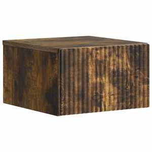 vidaXL Dulap de noapte suspendat Stejar fumuriu 33 x 34, 5 x 20 cm imagine