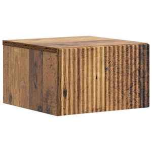 vidaXL Dulap de noapte suspendat Lemn vechi 33 x 34, 5 x 20 cm imagine