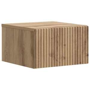 vidaXL Dulap de noapte suspendat Stejar Artizanal 33 x 34, 5 x 20 cm imagine