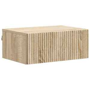 vidaXL Dulap de noapte suspendat Stejar Sonoma 49 x 34, 5 x 20 cm imagine