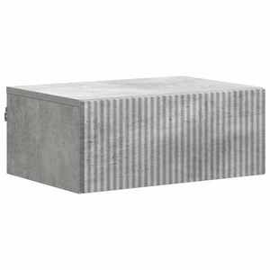vidaXL Dulap de noapte suspendat cu sertar Gri Beton 49 x 34, 5 x 20 cm imagine