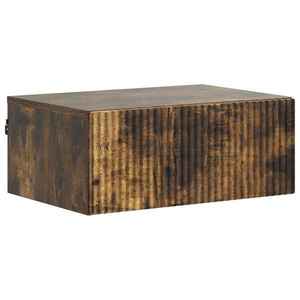 vidaXL Dulap de noapte suspendat Stejar fumuriu 49 x 34, 5 x 20 cm imagine
