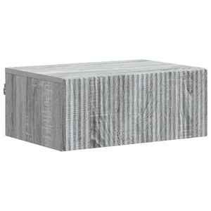 vidaXL Dulap de noapte suspendat Sonoma gri 49 x 34, 5 x 20 cm imagine