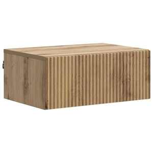 vidaXL Dulap de noapte suspendat Stejar Artizanal 49 x 34, 5 x 20 cm imagine