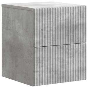 vidaXL Dulap de noapte suspendat cu sertar Gri Beton 33 x 34, 5 x 40 cm imagine