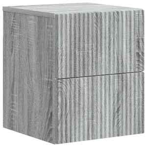 vidaXL Dulap de noapte suspendat Sonoma gri 33 x 34, 5 x 40 cm imagine
