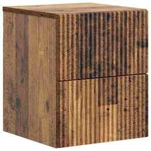 vidaXL Dulap de noapte suspendat Lemn vechi 33 x 34, 5 x 40 cm imagine