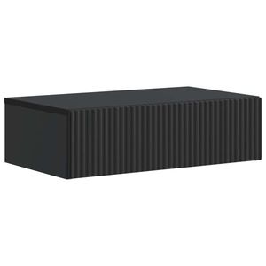 vidaXL Masă laterală montată pe perete Negru 59 x 34, 5 x 17 cm imagine