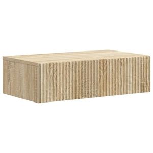 vidaXL Masă laterală montată pe perete Stejar Sonoma 59 x 34, 5 x 17 cm imagine