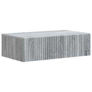vidaXL Masă laterală montată pe perete Sonoma gri 59 x 34, 5 x 17 cm imagine
