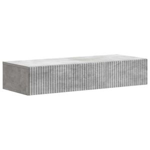 vidaXL Masă laterală montată pe perete Gri Beton 87, 5 x 34, 5 x 17 cm imagine