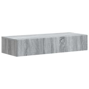 vidaXL Masă laterală montată pe perete Sonoma gri 87, 5 x 34, 5 x 17 cm imagine