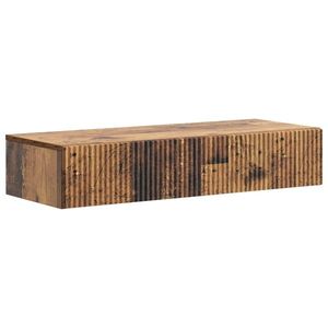 vidaXL Masă laterală montată pe perete Lemn vechi 87, 5 x 34, 5 x 17 cm imagine