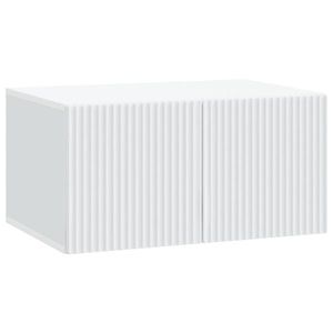 vidaXL Oglindă TV montată pe perete Pe perete Alb 59, 5 x 41 x 30 cm imagine