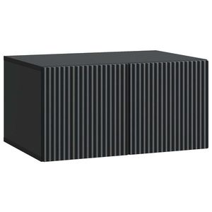 vidaXL Oglindă TV montată pe perete Pe perete Negru 59, 5 x 41 x 30 cm imagine