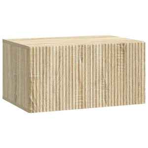 vidaXL Oglindă TV montată pe perete Stejar Sonoma 59, 5 x 41 x 30 cm imagine