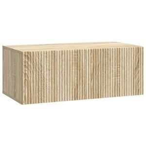 vidaXL Oglindă TV montată pe perete Stejar Sonoma 78, 5 x 41 x 30 cm imagine