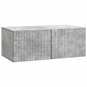 vidaXL Oglindă TV montată pe perete Gri Beton 78, 5 x 41 x 30 cm imagine
