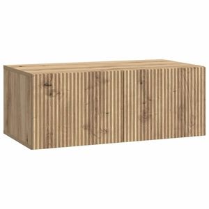vidaXL Oglindă TV montată pe perete Stejar Artizanal 78, 5 x 41 x 30 cm imagine