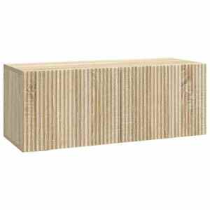vidaXL Oglindă TV montată pe perete Stejar Sonoma 78, 5 x 31 x 30 cm imagine