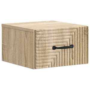 vidaXL Dulap de noapte suspendat Stejar Sonoma 34, 5 x 33 x 20 cm imagine
