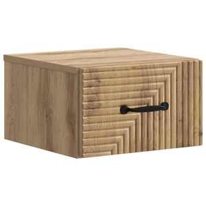 vidaXL Dulap de noapte suspendat Stejar Artizanal 34, 5 x 33 x 20 cm imagine