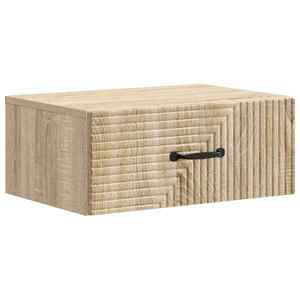 vidaXL Dulap de noapte suspendat Stejar Sonoma 49 x 34, 5 x 20 cm imagine