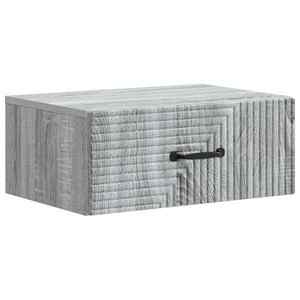 vidaXL Dulap de noapte suspendat Sonoma gri 49 x 34, 5 x 20 cm imagine
