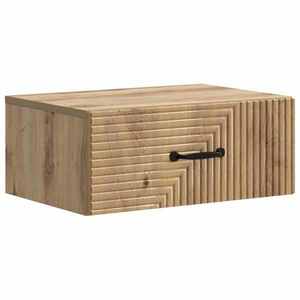 vidaXL Dulap de noapte suspendat Stejar Artizanal 49 x 34, 5 x 20 cm imagine