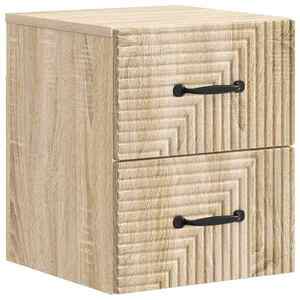 vidaXL Dulap de noapte suspendat Stejar Sonoma 34, 5 x 33 x 40 cm imagine
