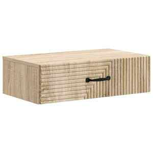 vidaXL Masă laterală montată pe perete Stejar Sonoma 59 x 34, 5 x 17 cm imagine