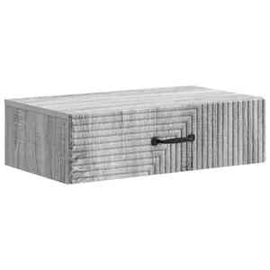 vidaXL Masă laterală montată pe perete Sonoma gri 59 x 34, 5 x 17 cm imagine