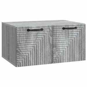 vidaXL Oglindă TV montată pe perete Sonoma gri 59, 5 x 41 x 30 cm imagine