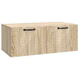 vidaXL Oglindă TV montată pe perete Stejar Sonoma 78, 5 x 41 x 30 cm imagine