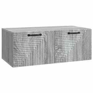 vidaXL Oglindă TV montată pe perete Sonoma gri 78, 5 x 41 x 30 cm imagine