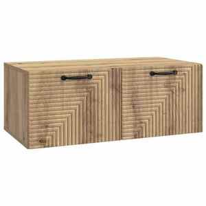 vidaXL Oglindă TV montată pe perete Stejar Artizanal 78, 5 x 41 x 30 cm imagine