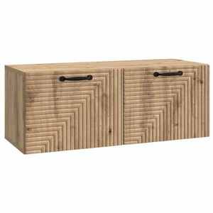 vidaXL Oglindă TV montată pe perete Stejar Artizanal 78, 5 x 31 x 30 cm imagine
