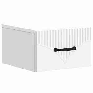 vidaXL Dulap de noapte suspendat Alb 34, 5 x 33 x 20 cm Lemn prelucrat imagine
