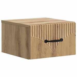 vidaXL Dulap de noapte suspendat Stejar Artizanal 34, 5 x 33 x 20 cm imagine