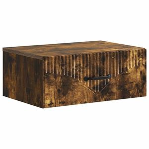 vidaXL Dulap de noapte suspendat Stejar fumuriu 49 x 34, 5 x 20 cm imagine