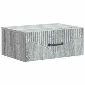 vidaXL Dulap de noapte suspendat Sonoma gri 49 x 34, 5 x 20 cm imagine