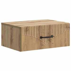 vidaXL Dulap de noapte suspendat Stejar Artizanal 49 x 34, 5 x 20 cm imagine