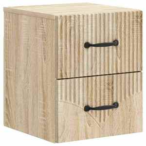 vidaXL Dulap de noapte suspendat Stejar Sonoma 34, 5 x 33 x 40 cm imagine