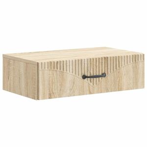 vidaXL Masă laterală montată pe perete Stejar Sonoma 59 x 34, 5 x 17 cm imagine