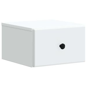 vidaXL Dulap de noapte suspendat Alb 34, 5 x 33 x 20 cm Lemn prelucrat imagine