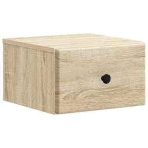 vidaXL Dulap de noapte suspendat Stejar Sonoma 34, 5 x 33 x 20 cm imagine