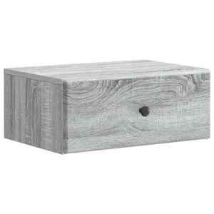 vidaXL Dulap de noapte suspendat Sonoma gri 49 x 34, 5 x 20 cm imagine